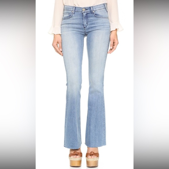 NWT $238 McGuire Jeans Gainsbourg Baby Bootcut in Courtesy of a Saint - Picture 2 of 4